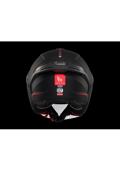 Kask Mt Cosmo Sv Çenesiz Gözlüklü Mat Siyah
