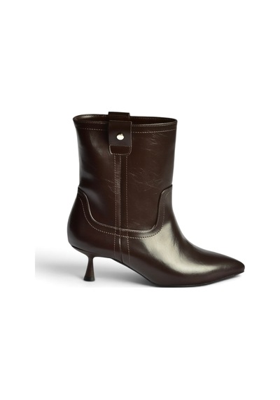 Fox Shoes Z282810709 Kahverengi İnce Topuklu Kadın Bot