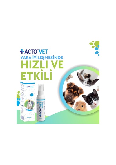 Vet Solutıon 250 Ml Kedi Ve Köpekler İçin Yara Bakım Solüsyonu Antiseptik Etkili, Alkolsüz Ve Doğal İç
