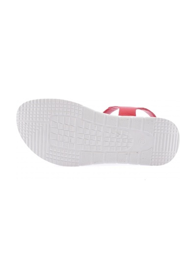 Dgn 6102 Kadın Yan Çapraz Bantlı Bilekten Bağlı Sandalet 6102-2106-R0766 Kırmızı