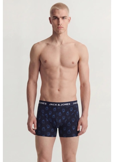 Jack & Jones Erkek Jacdale 3'lü Boxer 12301230 Siyah- Laci