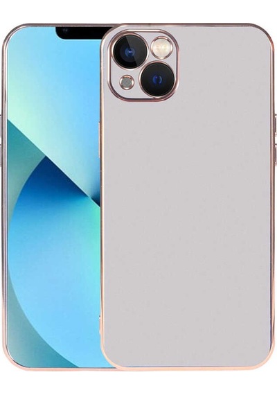 Apple Uyumlu iPhone 13 Kılıf Zore Viyana Yüzeyi Buzlu Transparan Tasarım Kılıf
