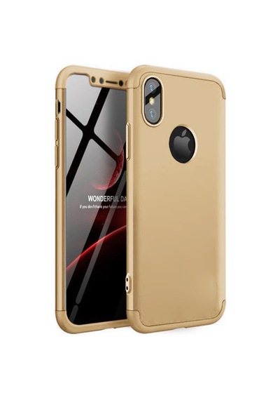 Apple Uyumlu iPhone X Xs Kılıf 3 Parçalı 360 Tam Korumalı Gkk Kapak