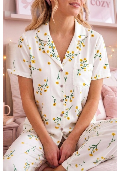 Norcia Sports Çiçek Baskılı Bürümçük Kumaş Kısa Kollu Pijama Takımı 6067 Çok Renkli - 929323213 Çok Renkli - 929323213 Çok Renkli Norcia Sports Çiçek Baskılı Bürümçük Kumaş Kısa Kollu Pijama Takımı 6067 Çok Renkli - 929323213 Çok Renkli - 929323213 Çok Renkli
