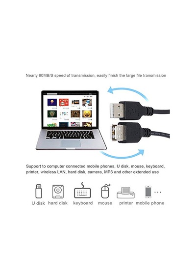 4224 Usb Dişi Erkek Uzatma Ekleme Kablosu 1.5 Metre Diğer