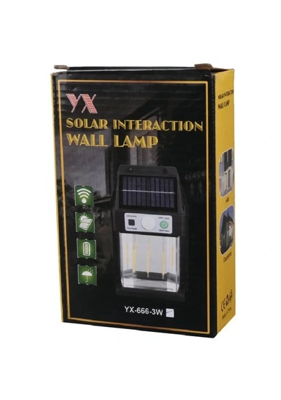 Güneş Enerjili Duvar Lambası Yx-666 3w 4801