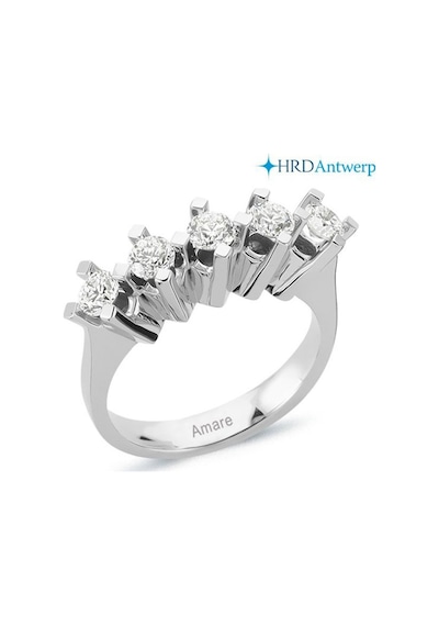 1.00 Karat F Renk Pırlanta Beştaş Yüzük (452517092)