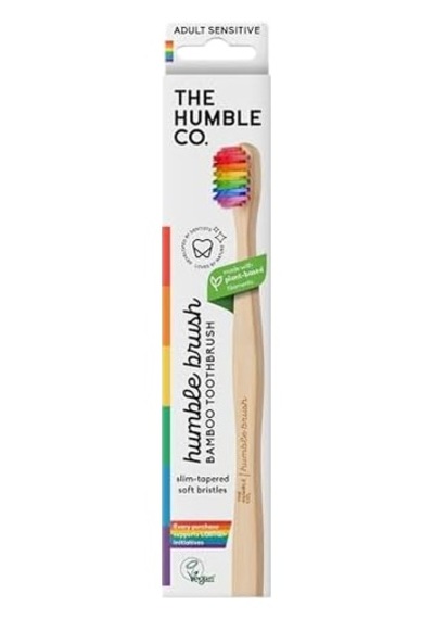 - Humble Brush Proud - Adult Sensitive Yetişkin Bambu Diş Fırçası Sensitive Ultra Yumuşak Gökkuşağı Renkli Açık Ahşap - Humble Brush Proud - Adult Sensitive Yetişkin Bambu Diş Fırçası Sensitive Ultra Yumuşak Gökkuşağı Renkli Açık Ahşap