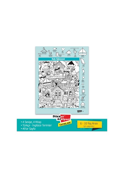 Pembelimon Hidden Pictures Gizli Resimler 4'Lü Set