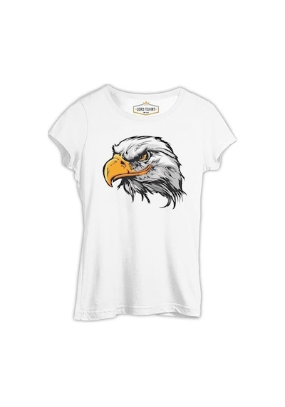 Hayvan - Vahşi Kartal Beyaz Kadın Tshirt 001