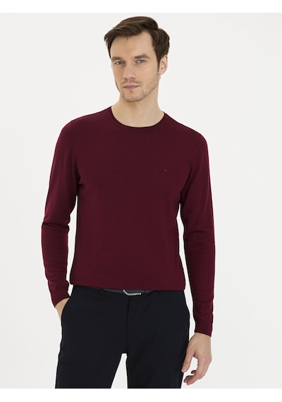Cacharel Erkek Bordo Kazak /triko 50230646-vr014 Kırmızı