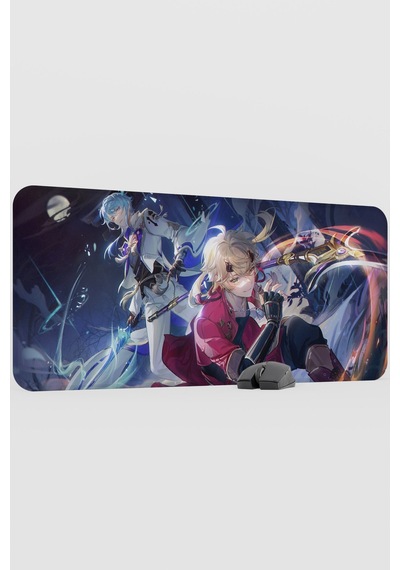 Thoma Genshin Impact Anime Oyuncu V4 - 90x40 Xxl Gaming Mouse Pad Fare Altlığı