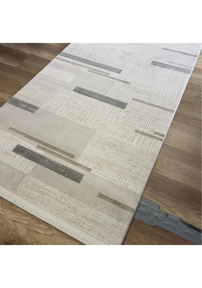 Hoom Rugs Aria 1106 Vizon Pamuk Tabanlı Modern Halı Vizon