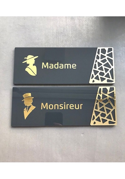 Yönline Antrasit Gold Pattern Seri WC Yönlendirme Seti