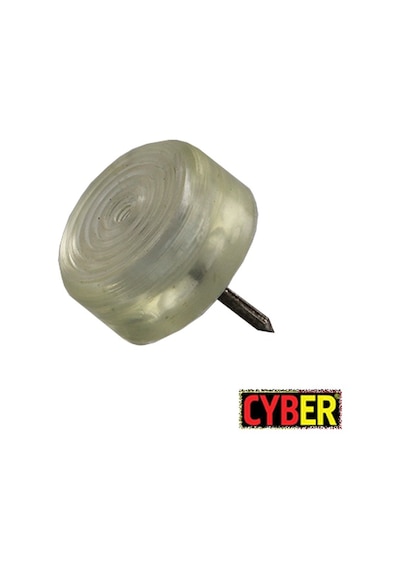 Çap 25X10 MM Elastomer Çivili Tapa (Şeffaf)