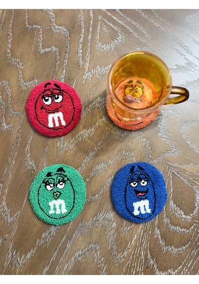 M&ms Bardak Altlığı Pembe