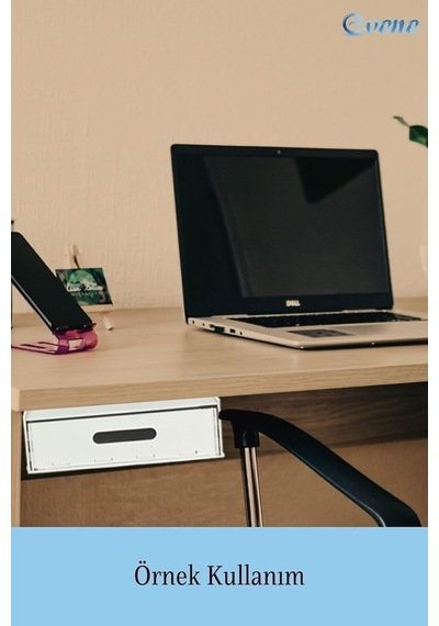 Evene Gizli Çekmece Organizer Masa Altı Saklama Kabı Beyaz Renk Model 1 Egizlicekmece1 Genel