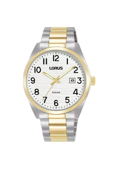 Lorus Rh912rx9 Quartz Çelik Altın/gri Beyaz Kadran 39 Mm Erkek Kol Saati Gri