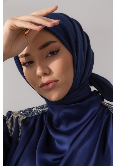 Silk Home Twill Eşarp 11343-73 Lacivert