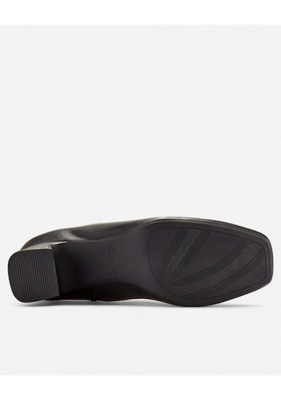 Clarks Fernie Zip Black Leather, M 3 Kadın Siyah Bot 26182935 Siyah