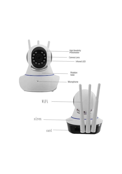 Akıllı Onvif Kamera Cctv Yy/Hd/Wifi/Ses Antenli Ev Güvenlik Kamer