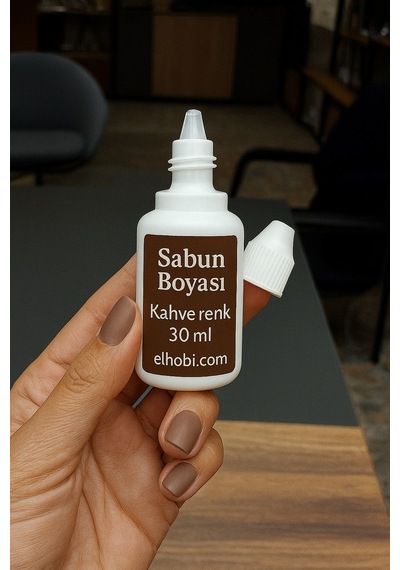 1 Adet Sabun Boyası Veya Renklendirici - Kahve - 30 Ml