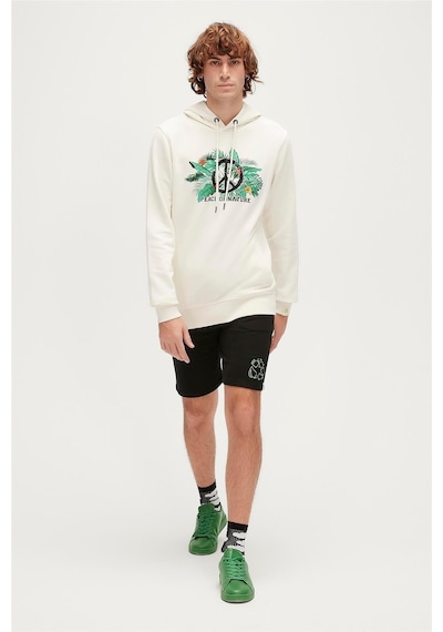 Bad Bear Re-born Hoodie Erkek Sweatshirt-5079 Marshmallow Kırık Beyaz