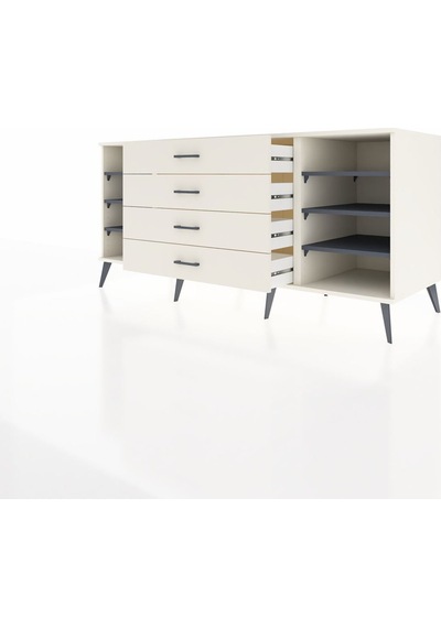 Kronos Konsol 6 Raflı 4 Çekmeceli 176x59x83 Aytaşı-antrasit/aytaşı Antrasit/aytaşı Kronos Konsol 6 Raflı 4 Çekmeceli 176x59x83 Aytaşı-antrasit/aytaşı Antrasit/aytaşı