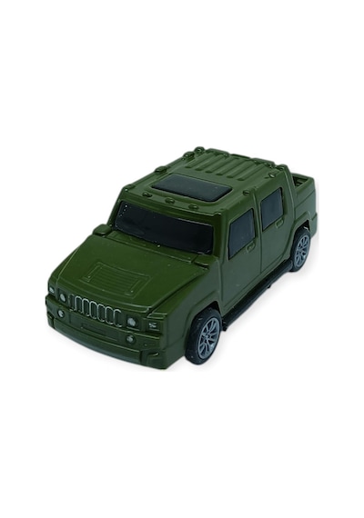 Çek Bırak Arabalar 10 Cm - Yeşil Çift Kabin Pick-up Yeşil