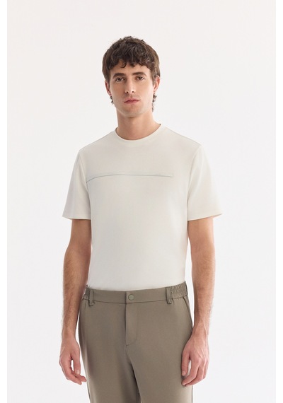 Avva Erkek Haki Yanı Lastikli Kırışmaz Teknik Kumaş Slim Fit Chino Pantolon A61y3077