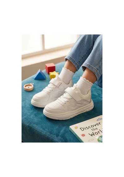 Cool Kids Unisex Çocuk Beyaz Yazlık Terletmez Kaydırmaz Koku Yapmaz Full Ortopedik Tarz Yürüyüş Ayakkabısı Cool Kids Unisex Çocuk Beyaz Yazlık Terletmez Kaydırmaz Koku Yapmaz Full Ortopedik Tarz Yürüyüş Ayakkabısı