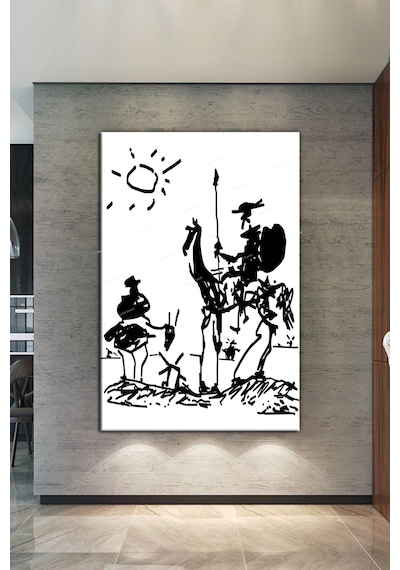 Pablo Picasso Don Kişot Don Quixote Kanvas Tablo 100 x 140