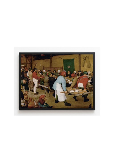 Rönesans Bruegel Köylü Düğünü Çerçevesiz Poster 21x30 Cm A4 Tablo Rönesans Klasik Sanat Duvar Dekoru