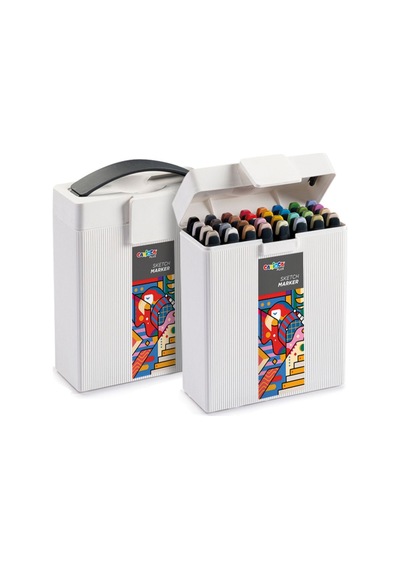Carioca Plus Sketch Marker Çift Taraflı Çizim Kalemi 32 Farklı Renk