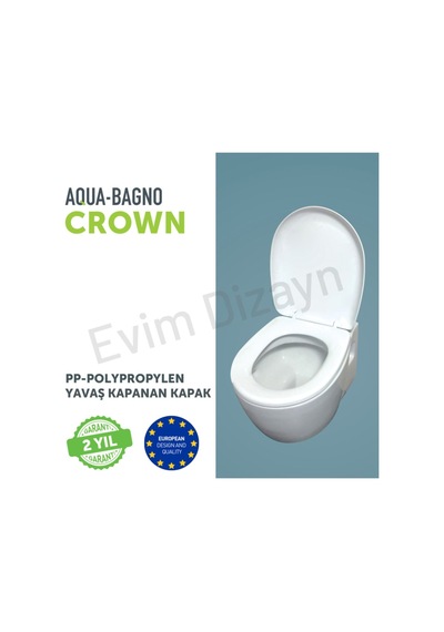 Crown Yavaş Kapanan Klozet Kapağı