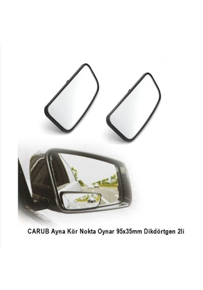 Carub Ayna Kör Nokta Oynar 95x35mm Dikdörtgen 2li