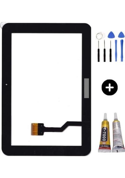 Samsung Galaxy Tab Sm-p7300 Uyumlu Hk Dokunmatik Siyah + Montaj Seti