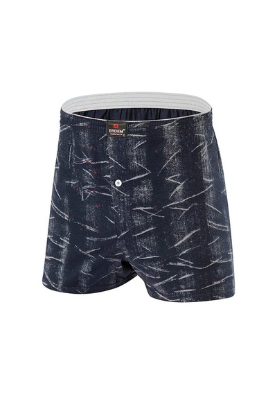 Erdem Erkek Penye Karışık Desenli Boxer 1400 - 3 Adet 001