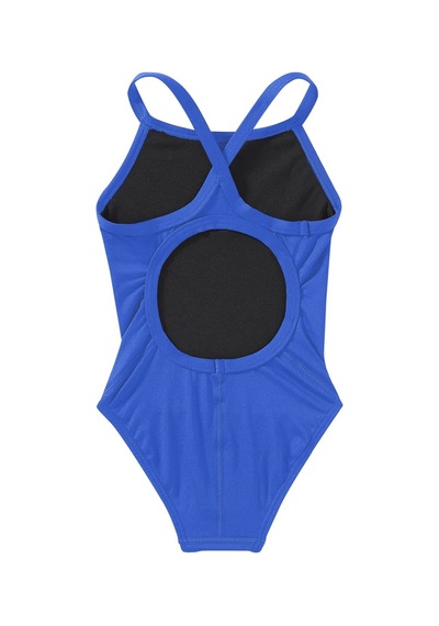 Tyr Durafast Elite Diamondfit Kız Çocuk Mayo - Solid Koyu Mavi