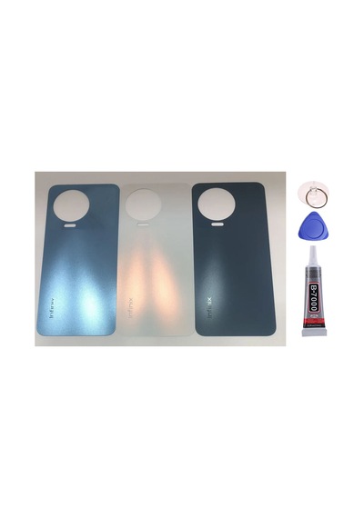 İnfinix Note 12 Pro Mavi Arka Kapak Batarya Kapağı Pil Kapağı Yapışkan Ve Sökme Aparatıyla Beraber Full Set Mavi