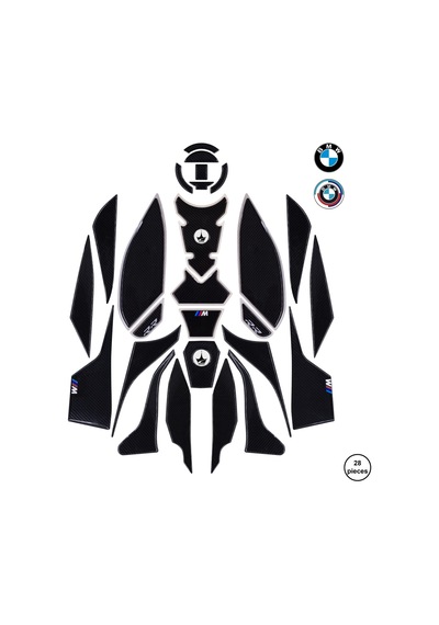 Bmw S1000rr 2024-2025 İle Uyumlu Ultimate Kaydırmaz 28 Parça Tank Pad Seti Gtc05 KARBON