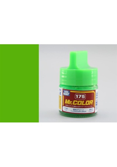 10 Ml. Fluorescent Green Mr.color Serisi Maket Boyası, Mr.hobby C175 Standart