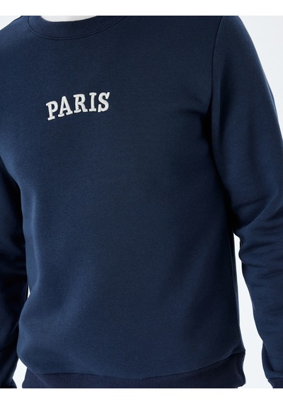 Koton Bisiklet Yaka Pamuk Karışımlı Şardonlu Slogan İşlemeli Sweatshirt Lacivert 5wam70234mk Lacivert Koton Bisiklet Yaka Pamuk Karışımlı Şardonlu Slogan İşlemeli Sweatshirt Lacivert 5wam70234mk Lacivert