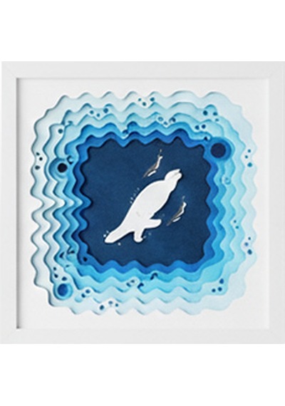Blue Depths Katmanlı Duvar Tablosu 1 Adet
