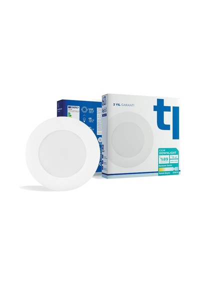 Tr Redeem C12w Downlight, Titreşimsiz, Göz Konforu, 790 Lümen, Parlak Beyaz, 5700 Kelvin Diğer
