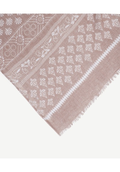 Yargıcı Etnik Desenli Şal 26yksl1023x 003 Kahverengi