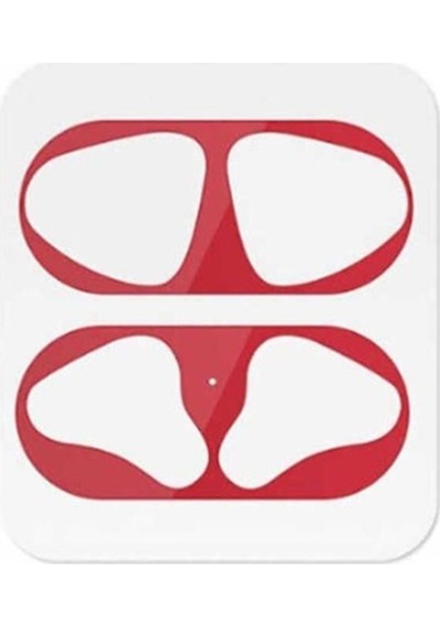 Zore Airpod Kir Önleyici Sticker Kırmızı