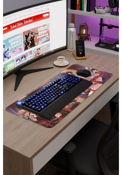 Gintama Anime V1 - 70x30 Xl Gaming Kauçuk Kaymaz Taban Mouse Pad Fare Altlığı