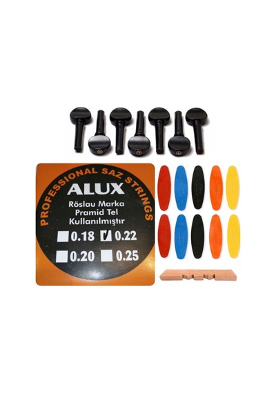Alux 0.22 Pramid Abanoz Burgu Tezene Eşik 4'Lü Set