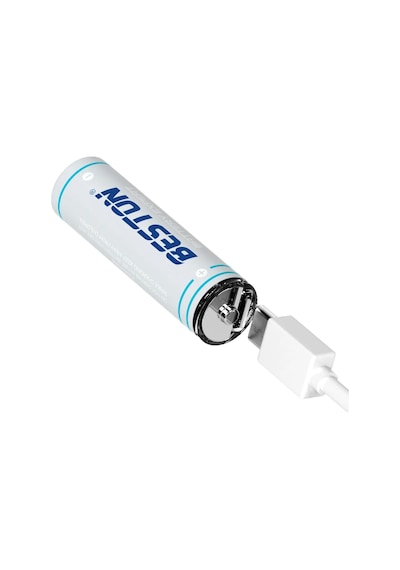 4'lü Şarj Edilebilir Aa Lityum Pil 1.5v 500mah 2200mwh, Usb-c Şarjlı, 1000+ Döngü, Sabit Voltaj Çıkışlı, Mikrofon, Oyuncak Ve Küçük Cihazlar İçin, 2ac-06